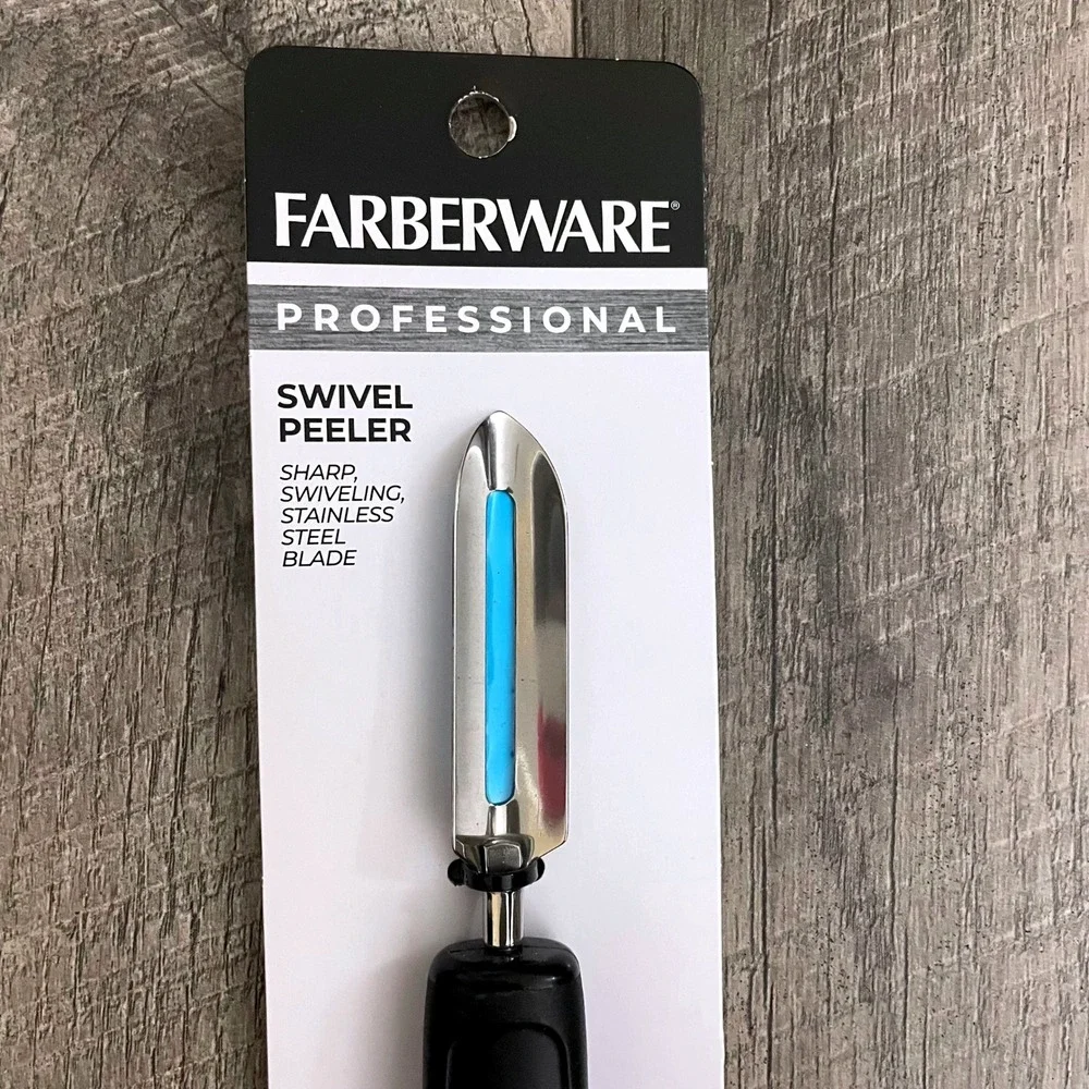 Farberware Professional Swivel Peeler Stainless Steel Blade Black Handle 5238360